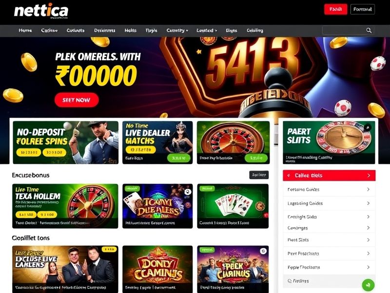 Welcome to netticasino.com - Your premier destination for online gambling. Explore real money slot games, blackjack, roulette, poker, live dealers, and sports betting. Enjoy generous welcome bonuses and exclusive promotions.